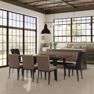 Table Tacoma, 4 chaises Pablo