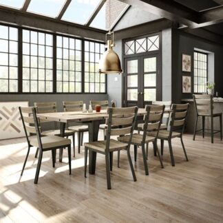 Table Tacoma ,4 Chaises rembourré Dexter