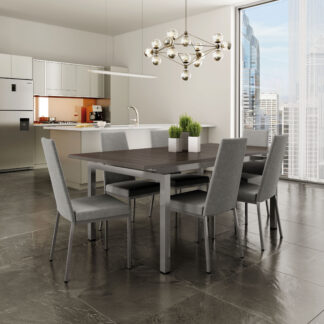 Table Zoom ,4 chaises Curve